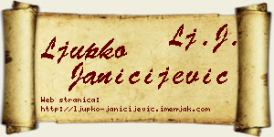 Ljupko Janičijević vizit kartica